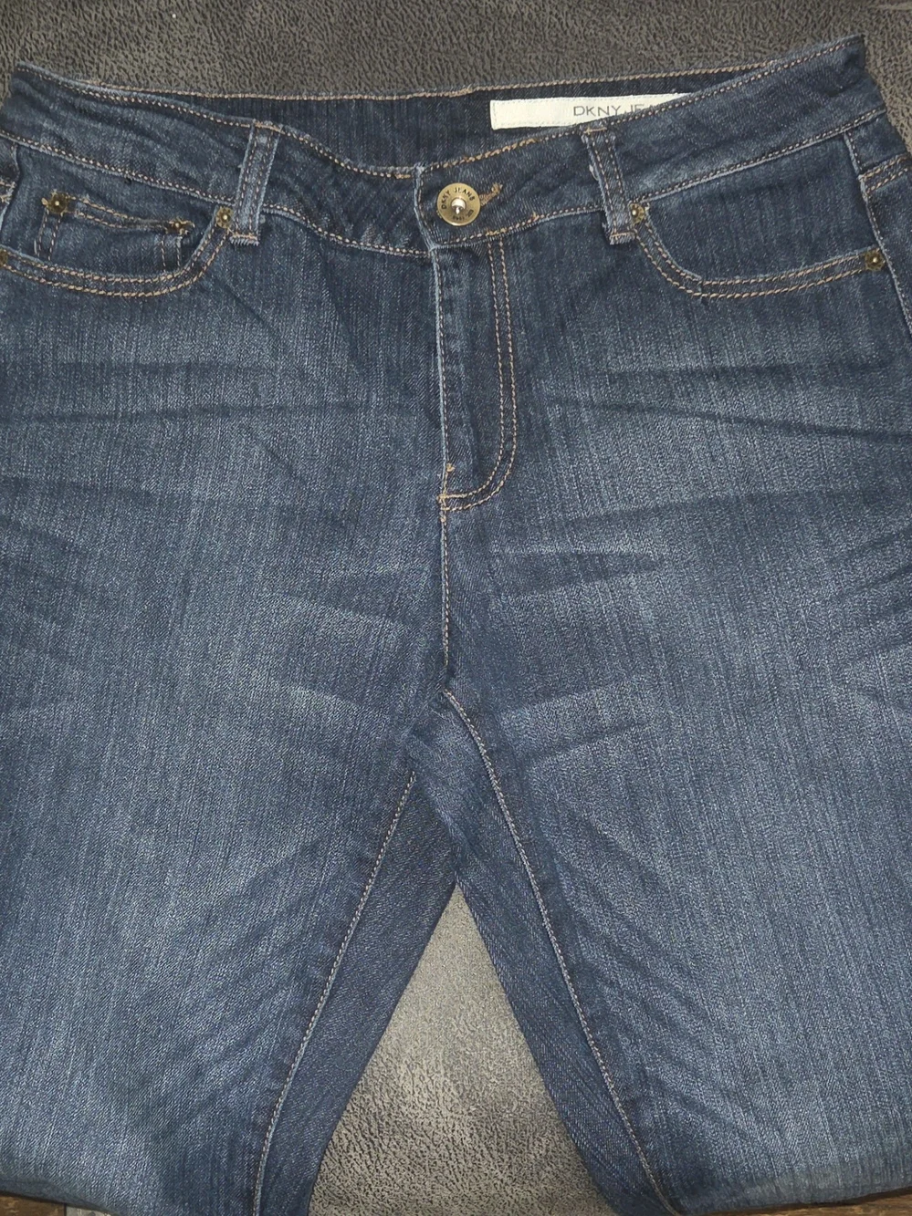 DKNY Women's Dark Wash Jeans - Classic Indigo, Size 10